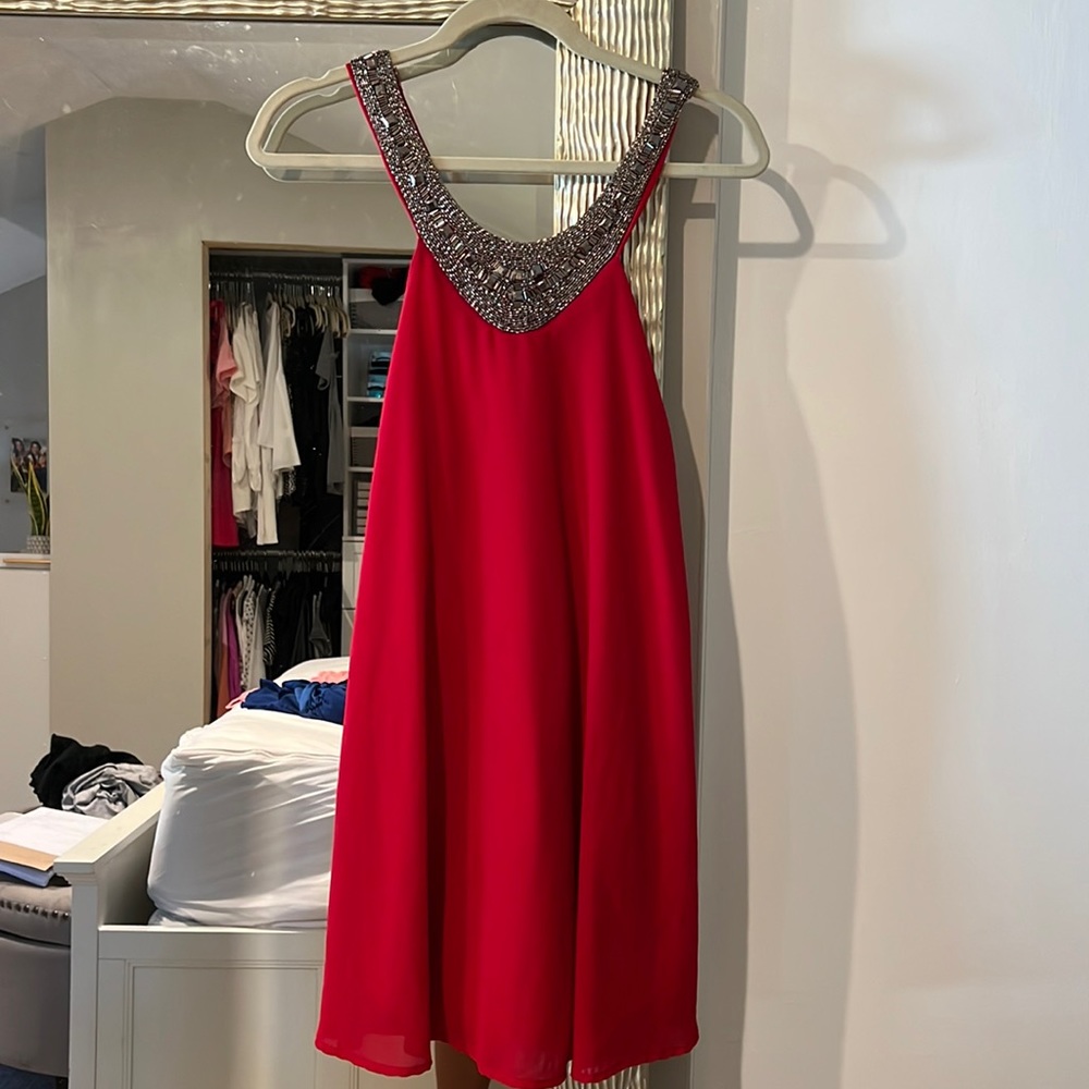 Red Beaded Dress